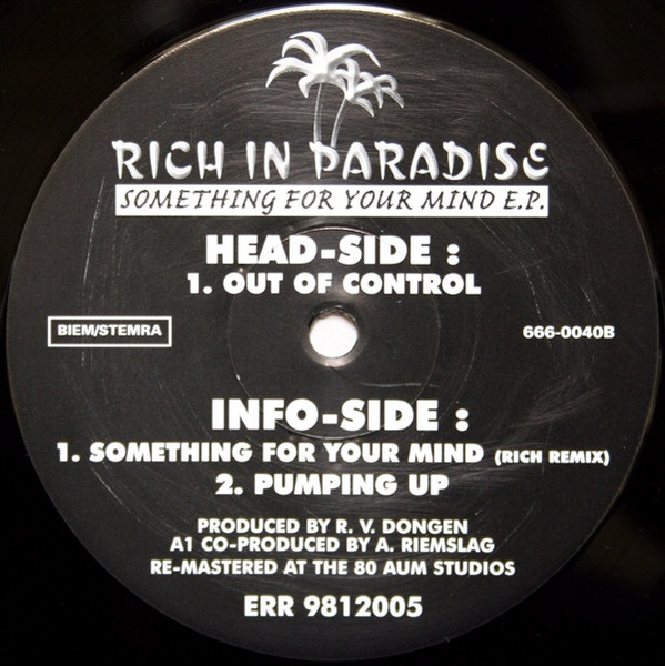 Something For Your Mind E.P. front label