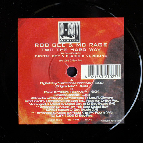 Two The Hard Way front label