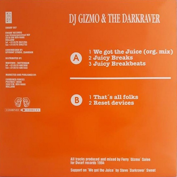 Juicy E.P. back cover