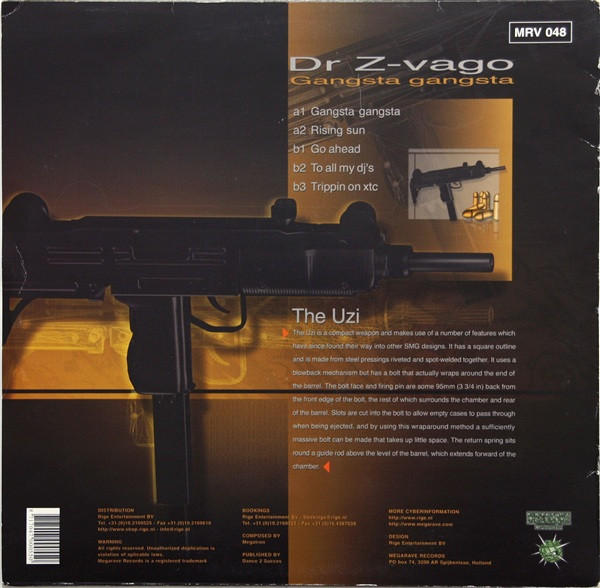 Gangsta Gangsta back cover