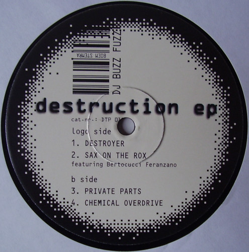 Destruction EP back label