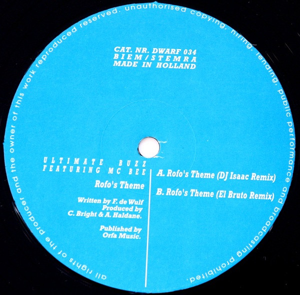 Rofo's Theme front label