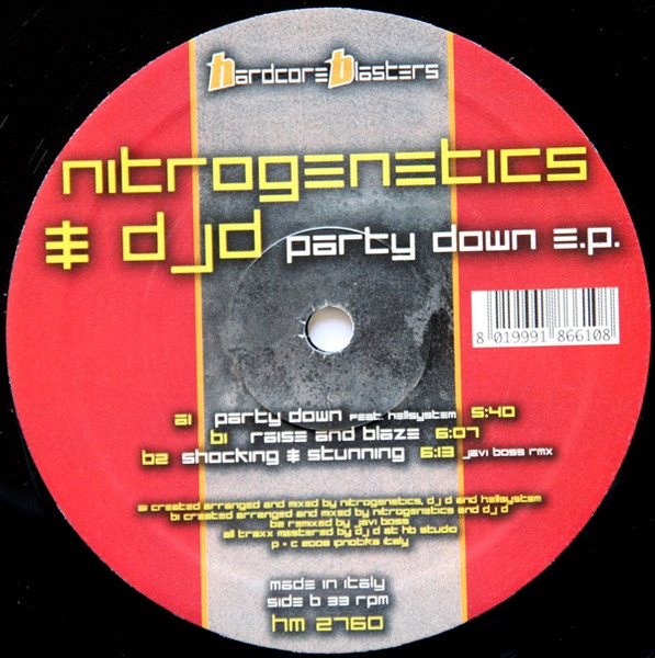 Party Down back label