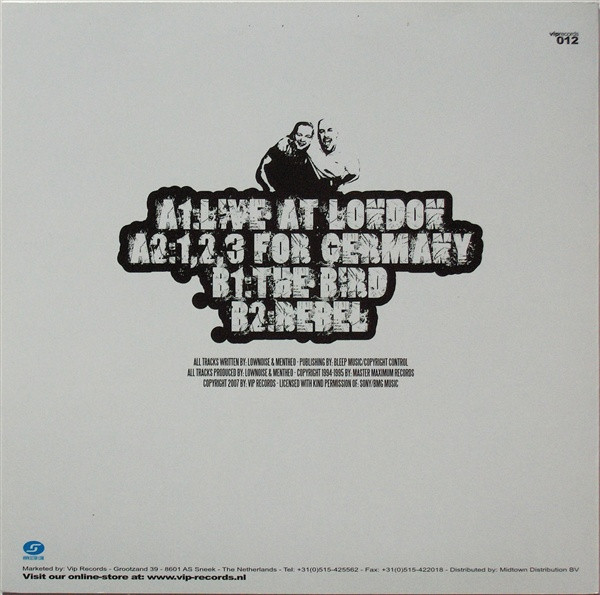 Live At London / 1,2,3 For Germany / The Bird / Rebel back cover