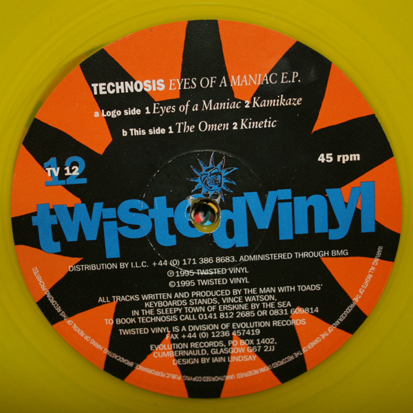 Eyes Of A Maniac E.P. back cover