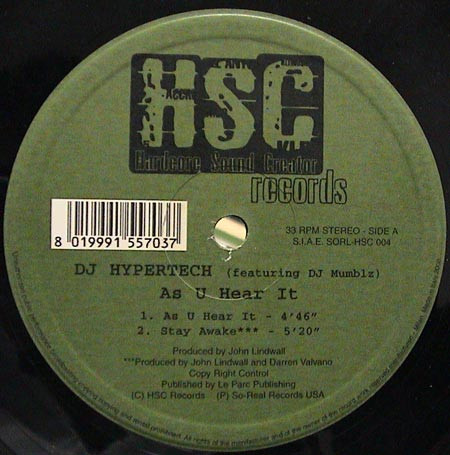 As U Hear It front cover