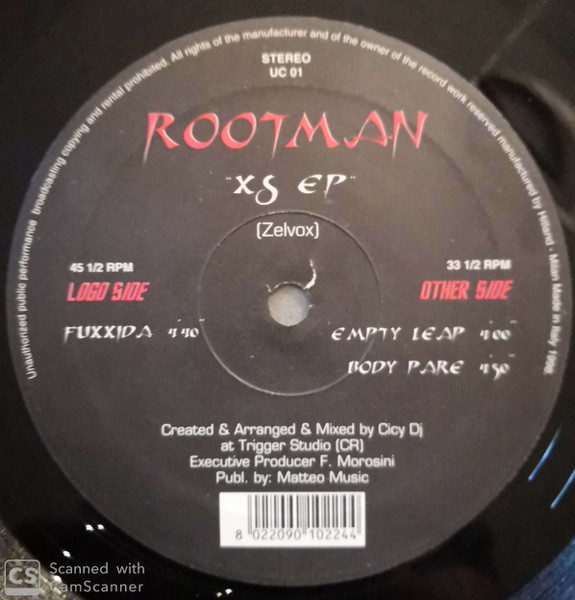 XS EP front label