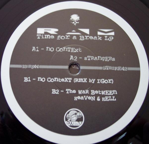 Time For A Break LP front label