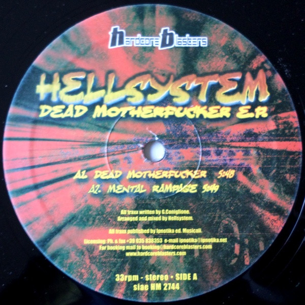 Dead Motherfucker E.P. back label