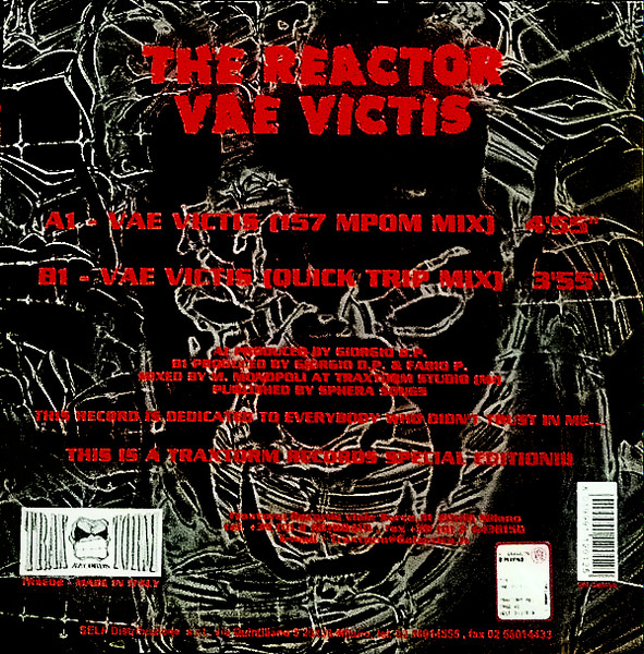 Vae Victis back cover