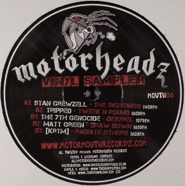 Motorheadz Vinyl Sampler front label
