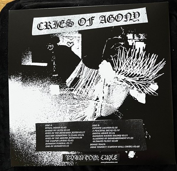 Cries Of Agony back cover