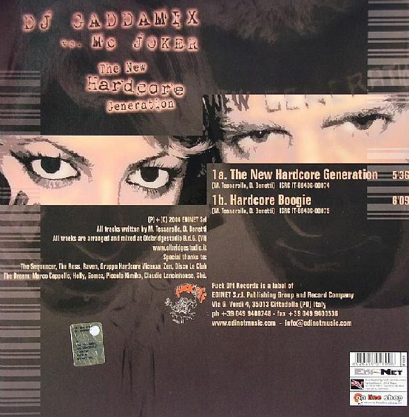 The New Hardcore Generation back cover