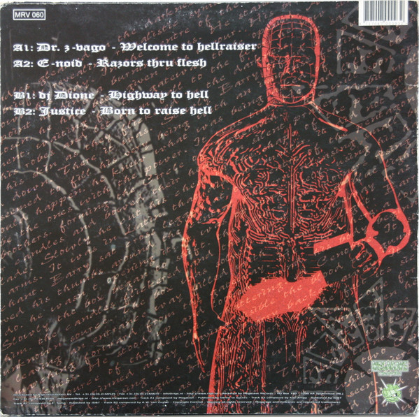 Hellraiser E.P. back cover