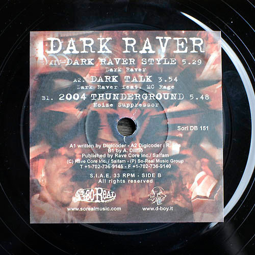Dark Raver Style front label