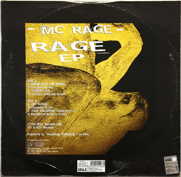 Rage EP back cover