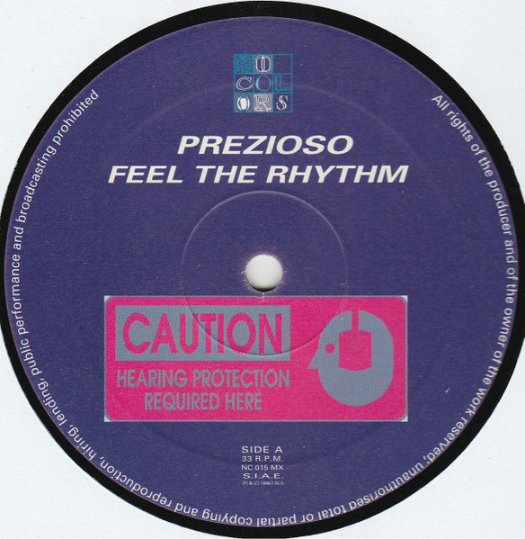 Feel The Rhythm (Remix) front label