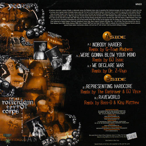 The Remixes (Volume 1) back cover