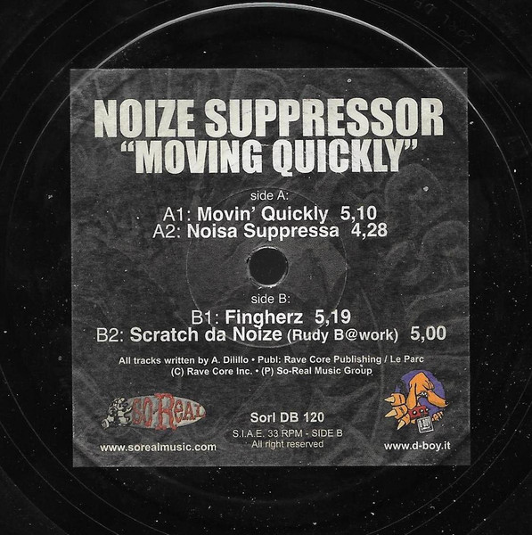 Movin' Quickly front label