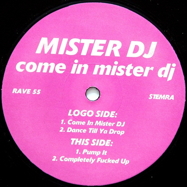 Come In Mister DJ front label