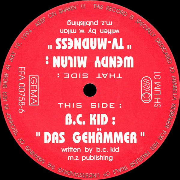 TV-Madness / Das Gehämmer front label