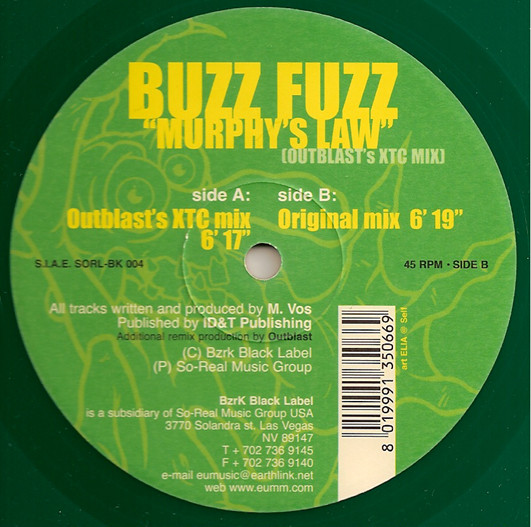 Murphy's Law back label