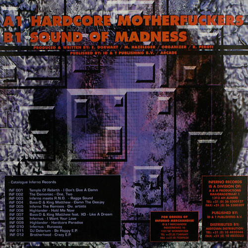 Hardcore Motherfuckers back cover