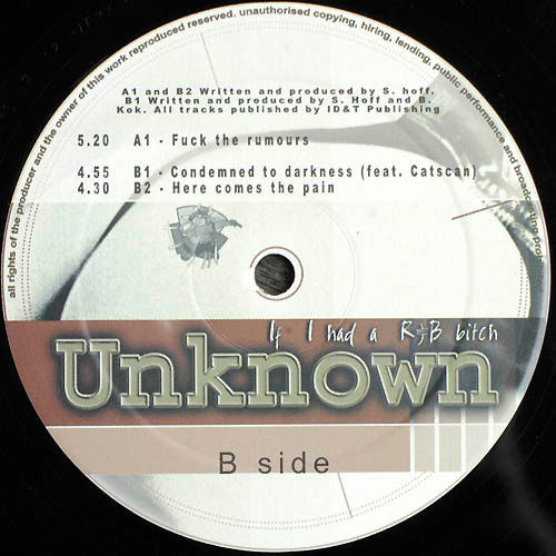 If I Had A R&B Bitch back label