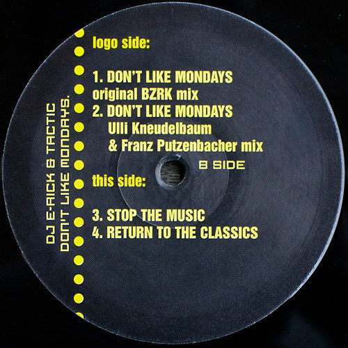 Don't Like Monday's back label