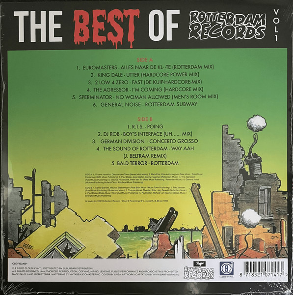 The Best Of Rotterdam Records Vol I back cover