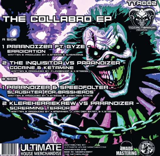 The Collabro EP back cover