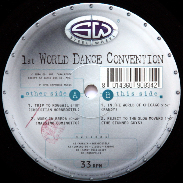 1st. World Dance Convention front label