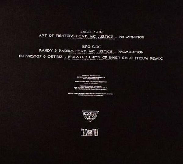 Raving Nightmare - Premonition back cover