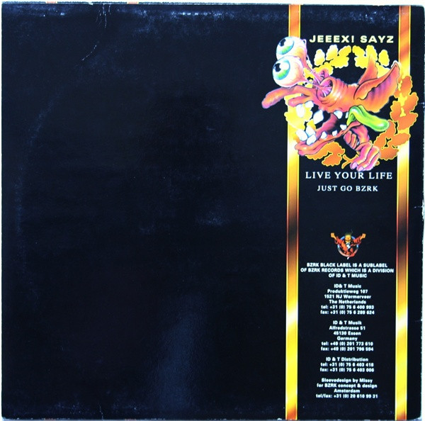 Take Me Away back label