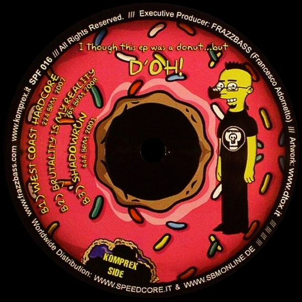 I Thought This Ep Was A Donut ...But D'oh back cover