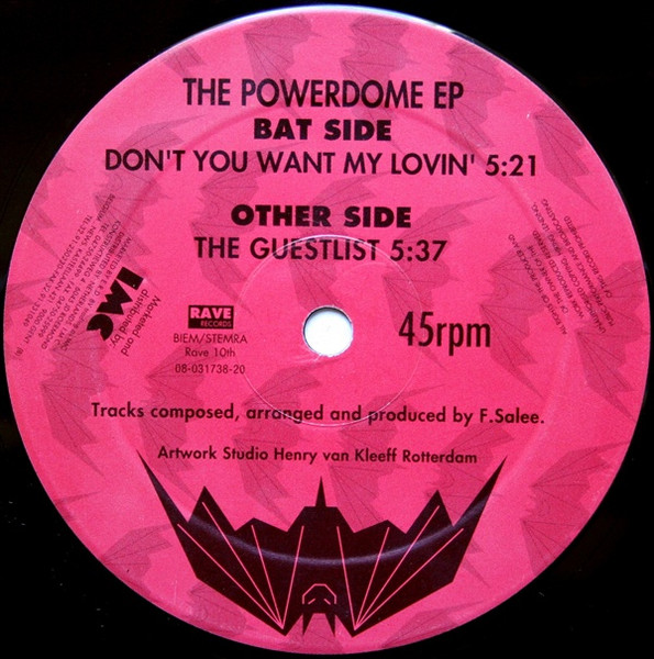 The Powerdome EP front label