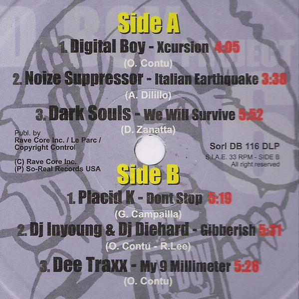 D-Boy Project 6 - Respect To The Core back label