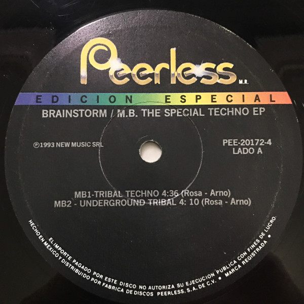 The Special Techno EP front label