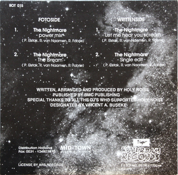 The Nightmare (The Final Remixes) back cover