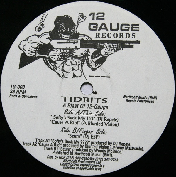 Tidbits (A Blast Of 12-Gauge) front label