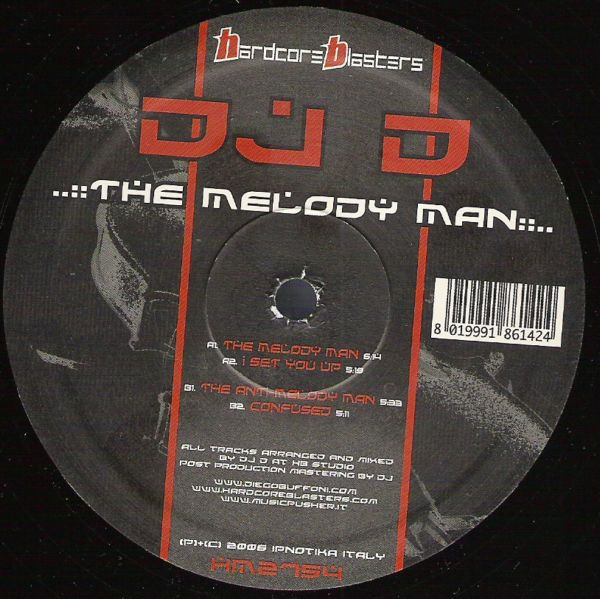 The Melody Man back label