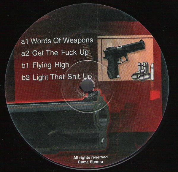 Words Of Weapons front label