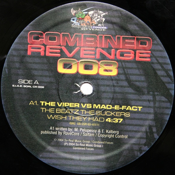 Combined Revenge 008 front label