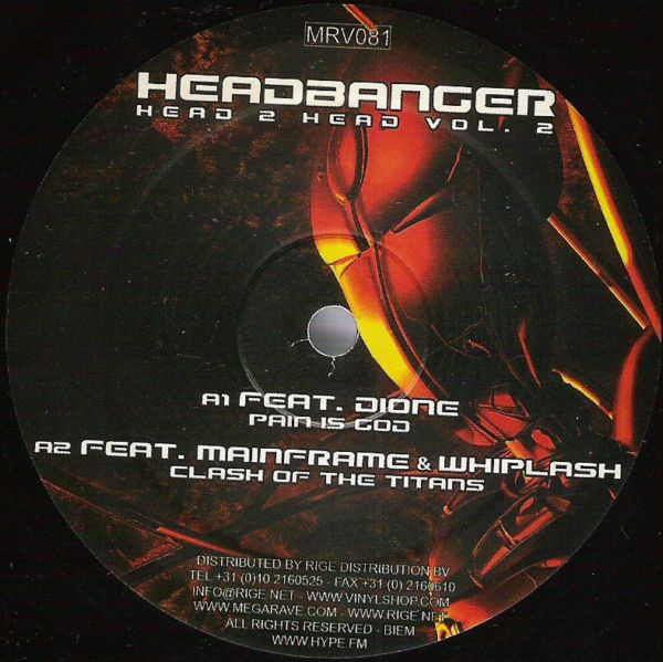 Head 2 Head Vol. 2 front label