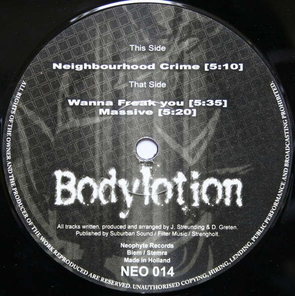 Neighbourhood Crime front label