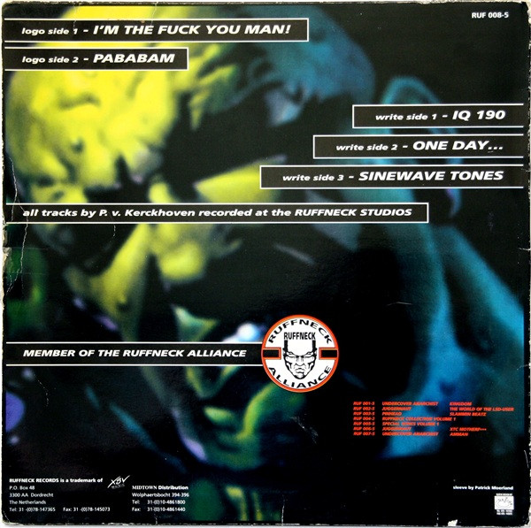 I'm The Fuck You Man! back cover