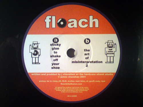 Sticky Glue to Shake Off Your Shoe back label