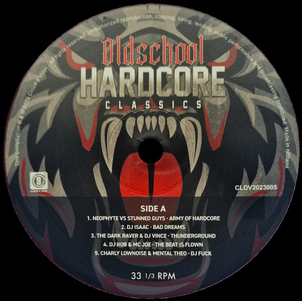 Oldschool Hardcore Classics front label