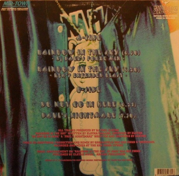 Rainbow In The Sky back cover