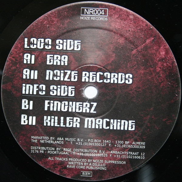 Era E.P. back label